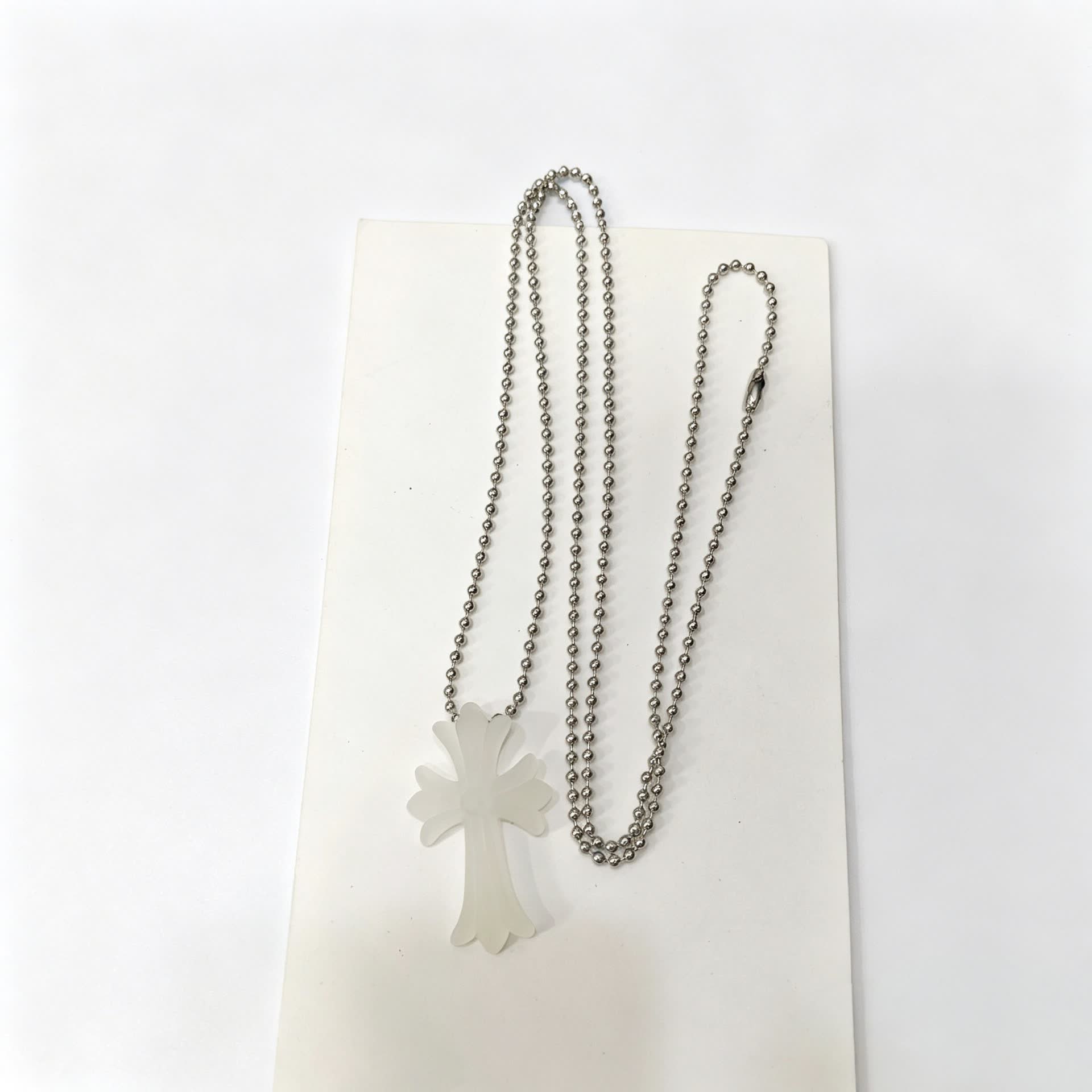 Chrome Hearts Colorful Cross and Heart Shaped Necklaces